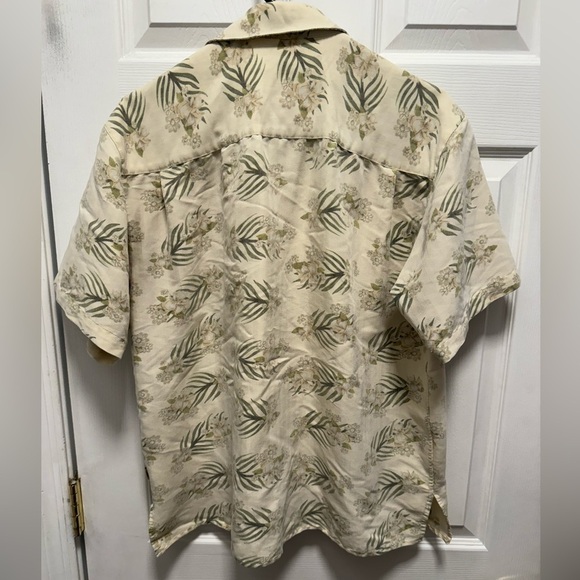 Joe Martin Men’s Hawaiian Short Sleeve Shirt Medium‎ Floral with green leaves - Picture 2 of 4